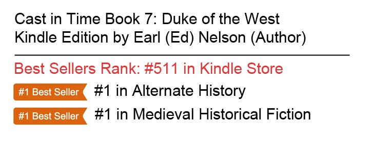 Best seller on Amazon - Cast in Time Book 7
